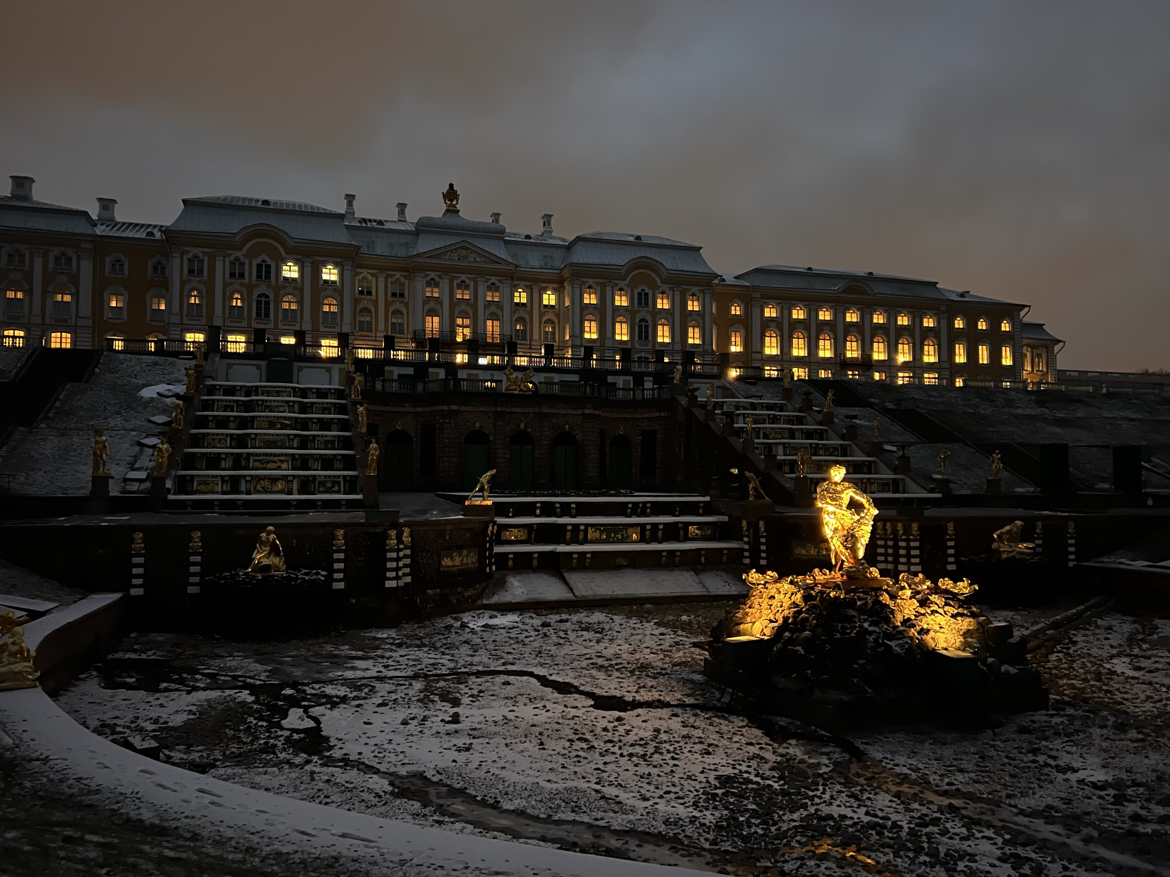 петергоф в санкт петербурге зимой