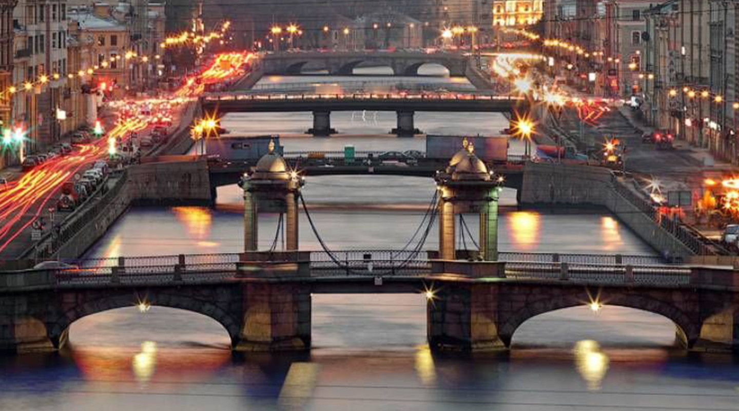 Пять мостов в Санкт-Петербурге
